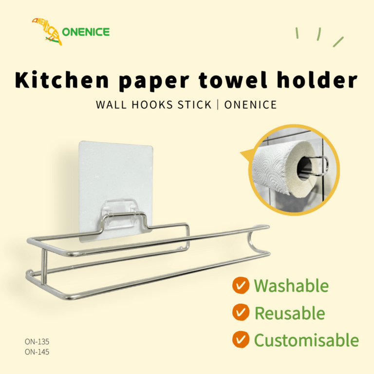 WALL HOOKS STICKKitchen paper towel holder│ONENICE Onenice